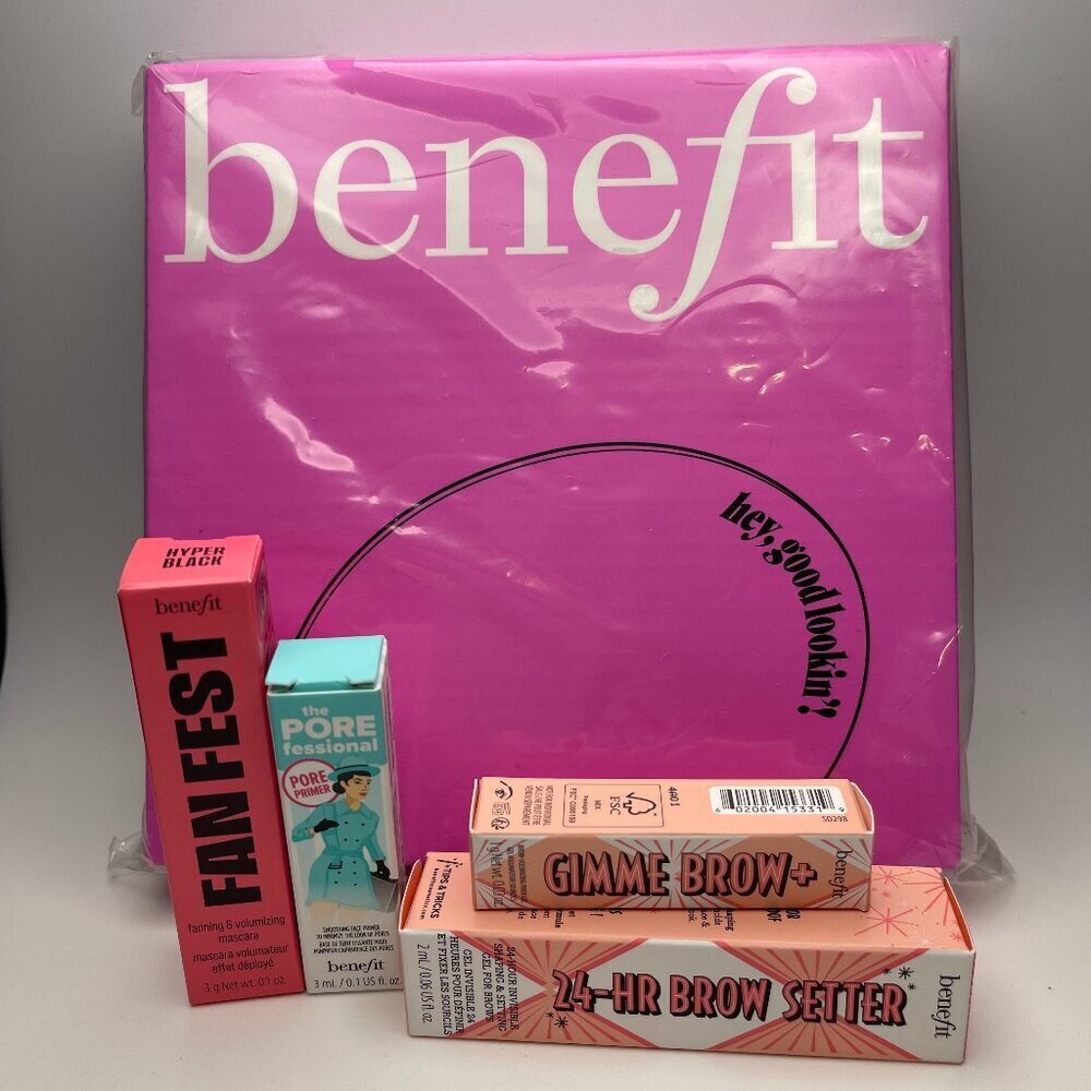 Benefit Cosmetics 24 Hr. Brow Setter, Gimme Brow Gel, Fan Fest Mascara & Mirror